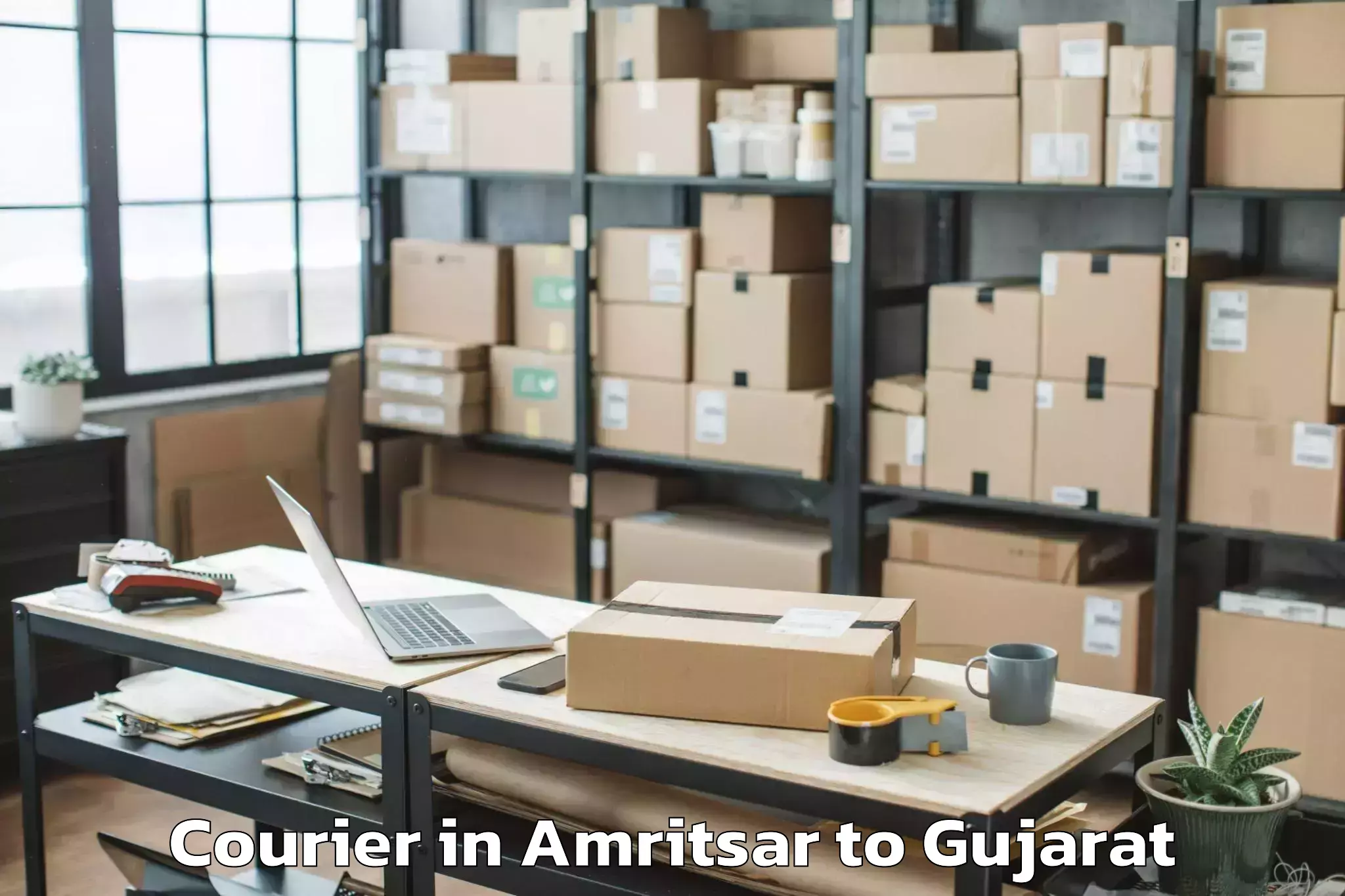 Book Amritsar to Lavad Courier Online